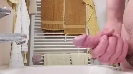 Close-Up Cumshot Scene with Messy Finish