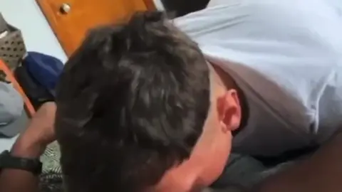 Black Jock Fucks White Boy's Mouth
