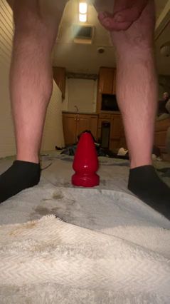 Guy Takes Huge 3.75 Inch Plug in His Ass