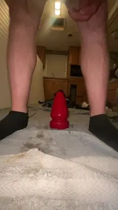 Guy Takes Huge 3.75 Inch Plug in His Ass