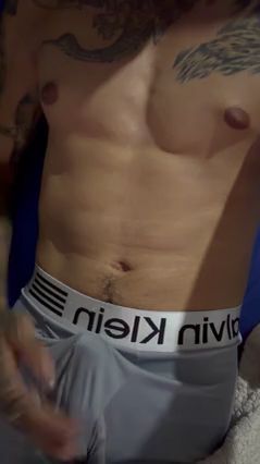 Latin Guy Strokes His Cock