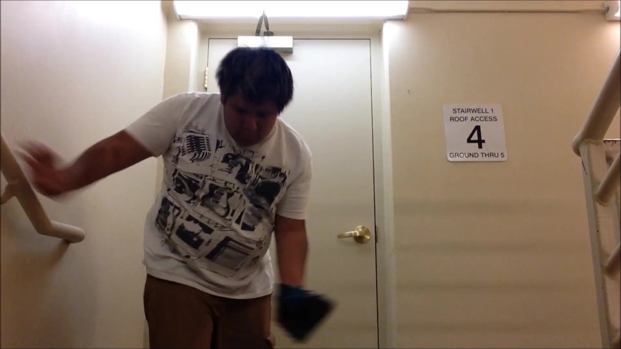 Chubby Guy Strips Naked in Hotel Room