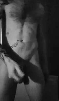 Daddy Shows Off Big Cock in Late Night Shower