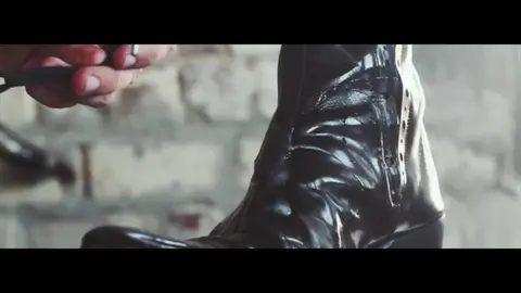Young Twink Fucks Leather Boots with Big Cock