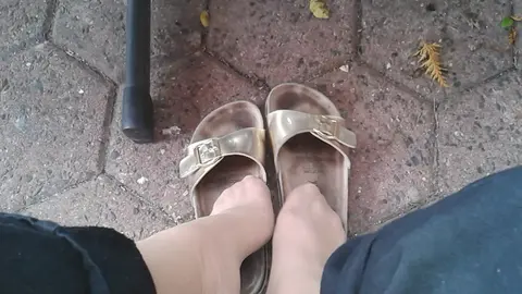 Grandma's Nylon Feet Worship