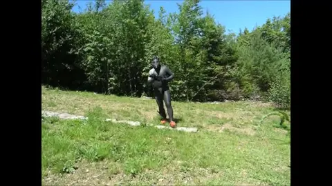 Hairy Bear Hunts Down Bareback Bottom