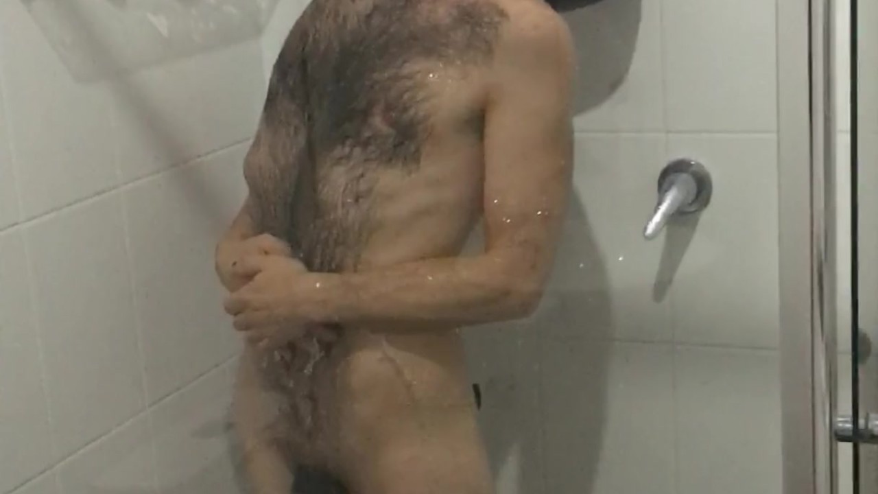 Pup Plays Human Pet in Shower