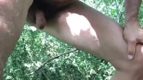 Outdoor Gay Encounter in Nature Setting