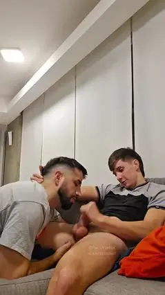 Guy Gets Blown as Soon as He Walks in Door
