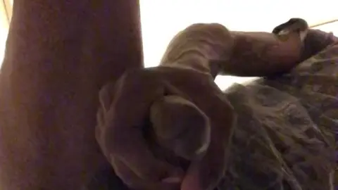 Guy Teabags on Camera Phone during 4play