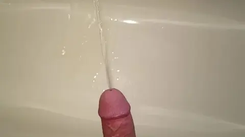 Guy Pisses Then Blows Huge Load