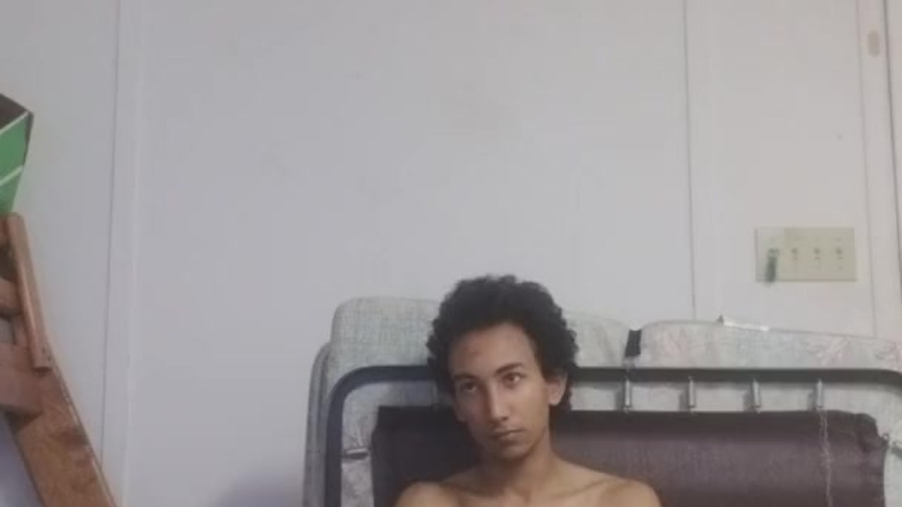 Solo Guy Jerks Off to Music