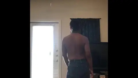 Hunky Cowboy Teases with Oral Sex