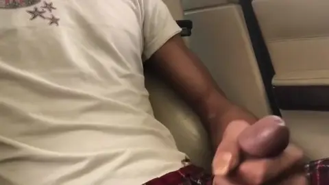 Guy Gets Cumshot in Car