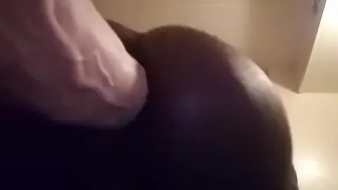 Guy Uses Huge Dildo for Solo Play