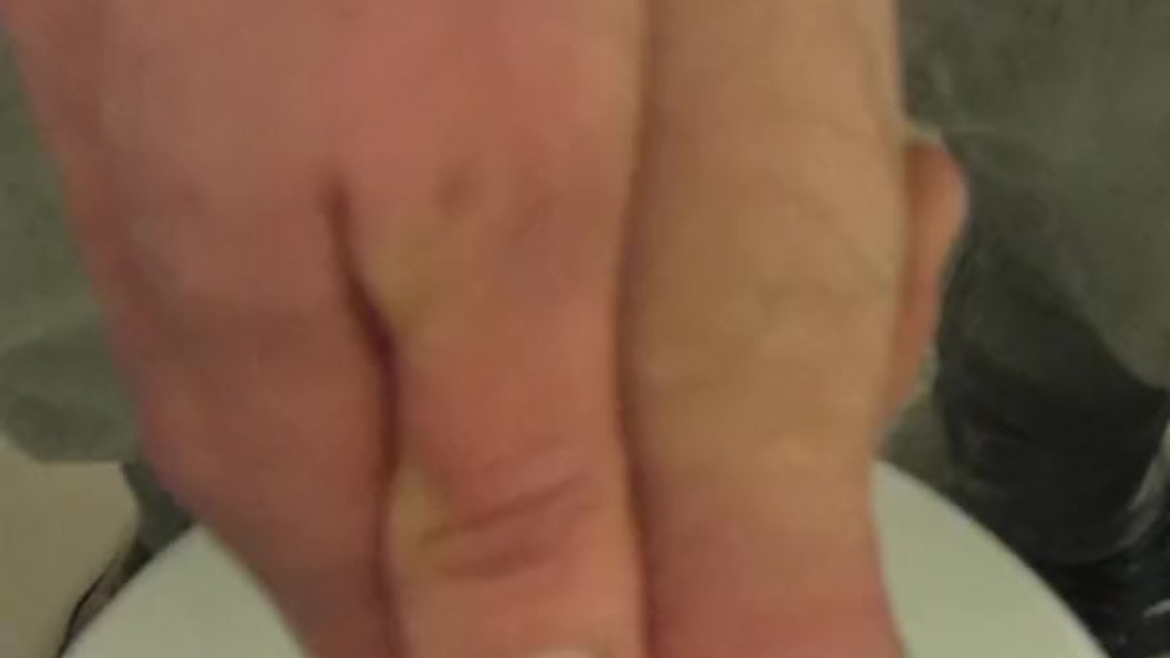 Guy Jerks Off in Friend's Bathroom