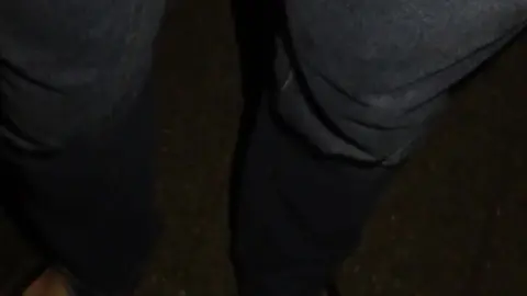 Gay Guy Wets Pants Outside at Night