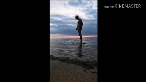 Guy Jerks Off on Public Nudist Beach