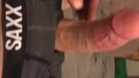 Guy Shows Off Big Bouncing Dick