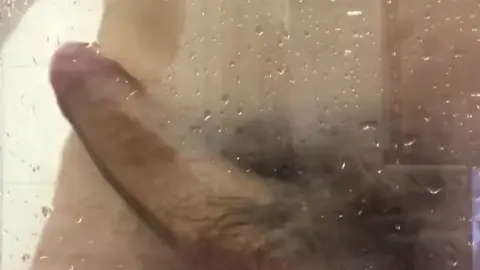 Solo Guy Masturbates in Shower with Cumshot
