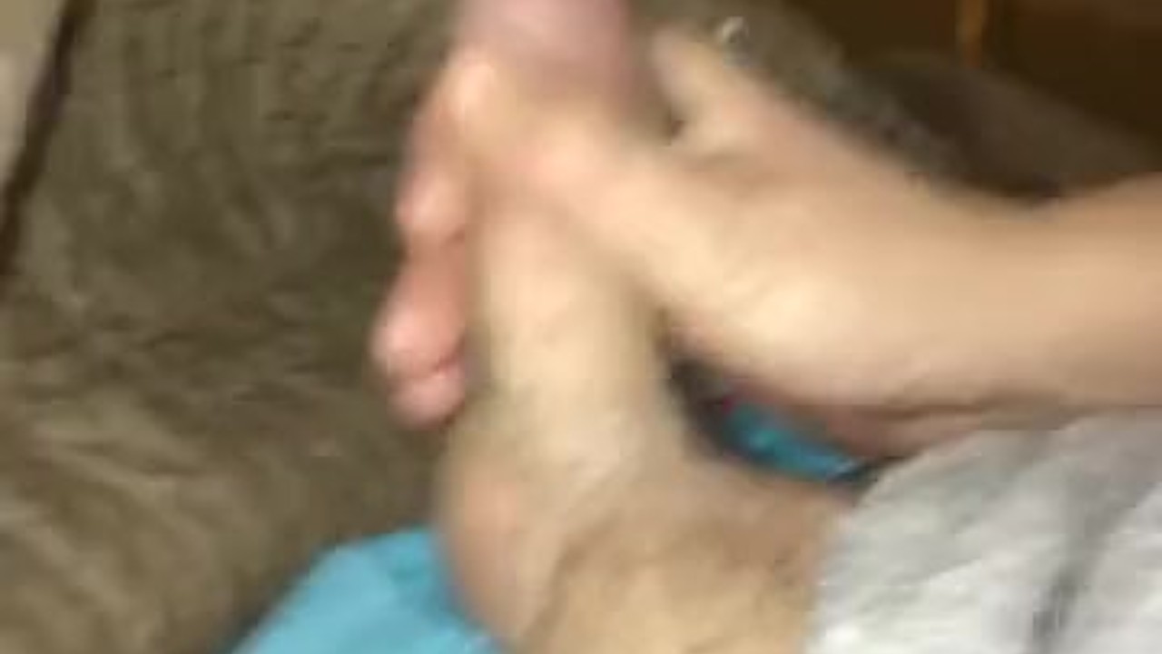 Solo Guy Jerks Off to Orgasm