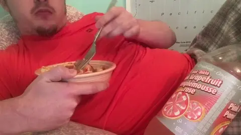 Gay Guy Eats & Burps While Watching Anime