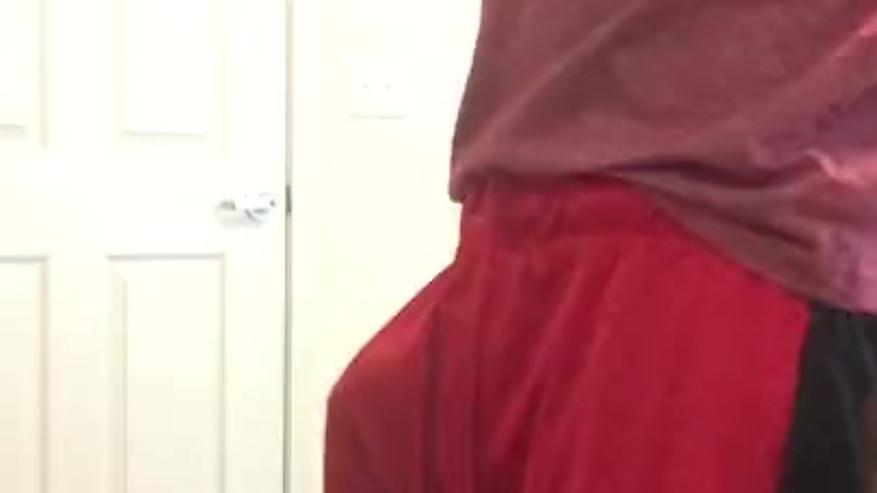 Big Black Cock Erection Show