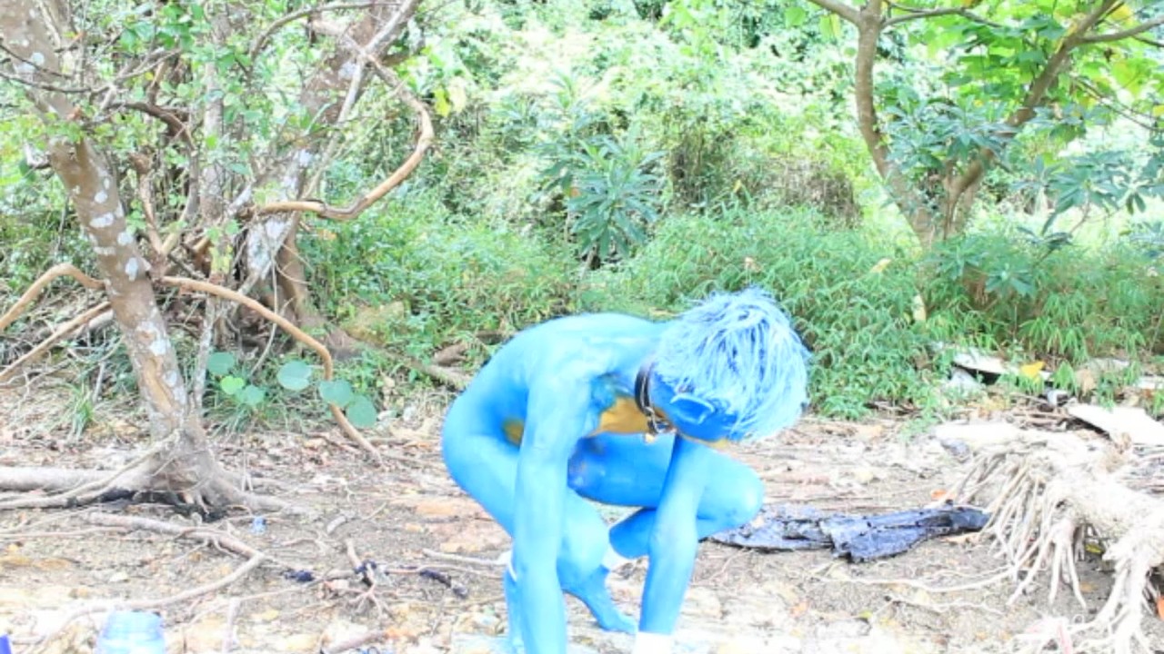 Teen Boy in Pokemon Cosplay Gets Painted and Fucked