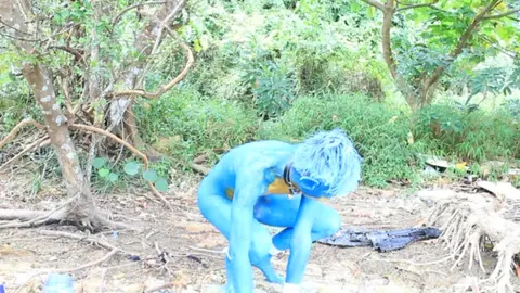 Teen Boy in Pokemon Cosplay Gets Painted and Fucked