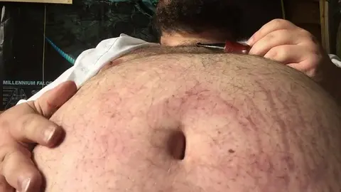 Gay Couple Enjoys Sensual Belly Rubbing