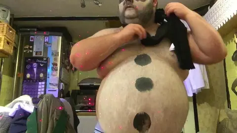 Gay Snowman Threesome with Oral and Anal