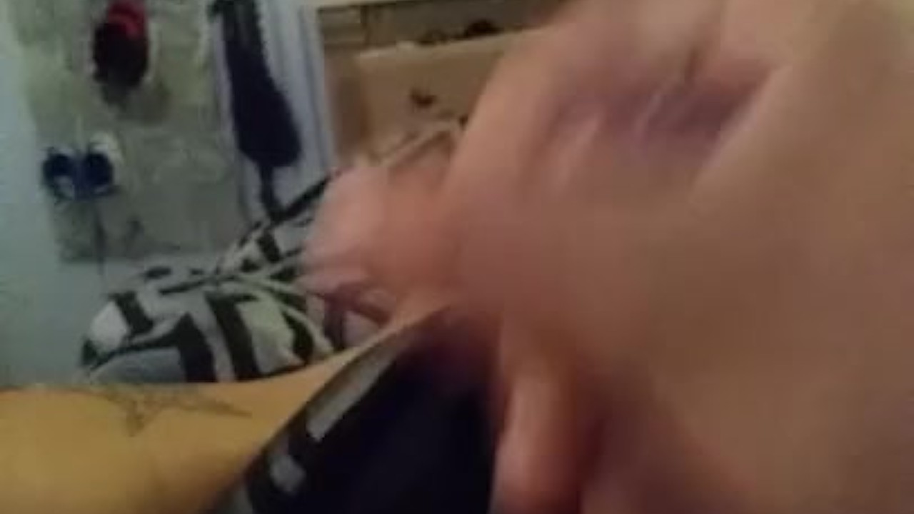 Solo Guy Strokes Wet Juicy Cock
