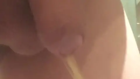 Young Guy Pees in Public Exhibition