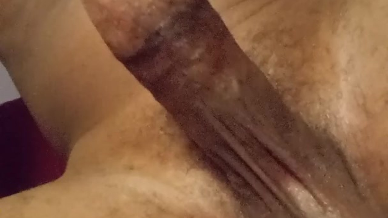 Big Black Cock Gets Oiled Up