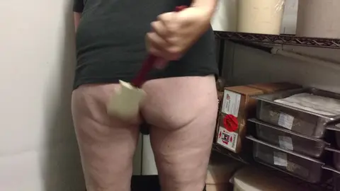 Gay Spanking in Walk-in Closet