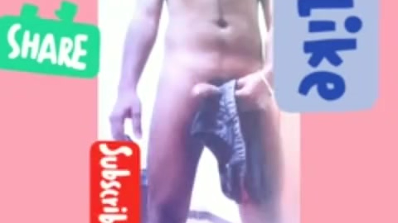 Young Twink Plays with Fun Stick Toy