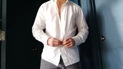 Ripped Man Removes Shirt, Ends with Huge Cumshot