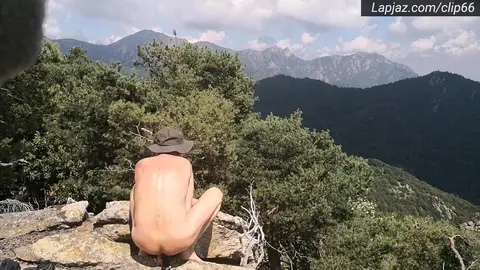 Solo Male Enjoys Anal Self Pleasure Outdoors