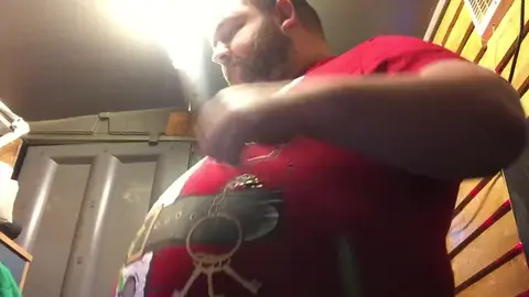 Gay Men Share Intimate Festive Moment