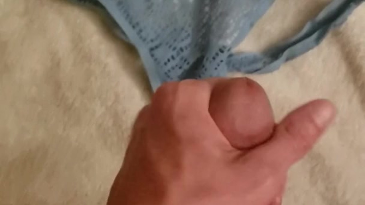 Gay Stud with 8.5 Inch Dick Cums on Boyfriend's Thong