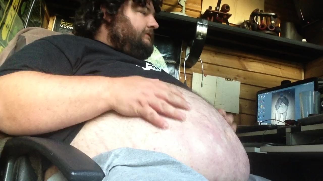 Gay Guy Farts and Bloated Belly