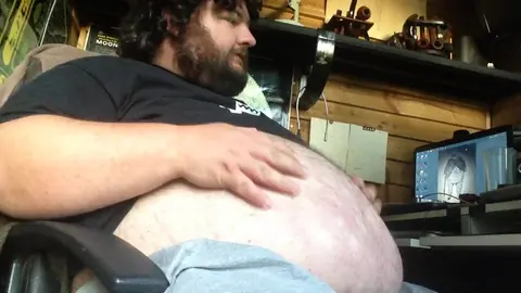 Gay Guy Farts and Bloated Belly