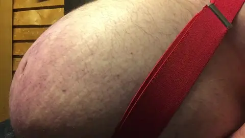 Gay Guy Farts Closeup in Bloating Scene