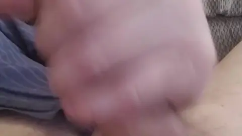 Horny Guy Strokes Rock Hard Cock