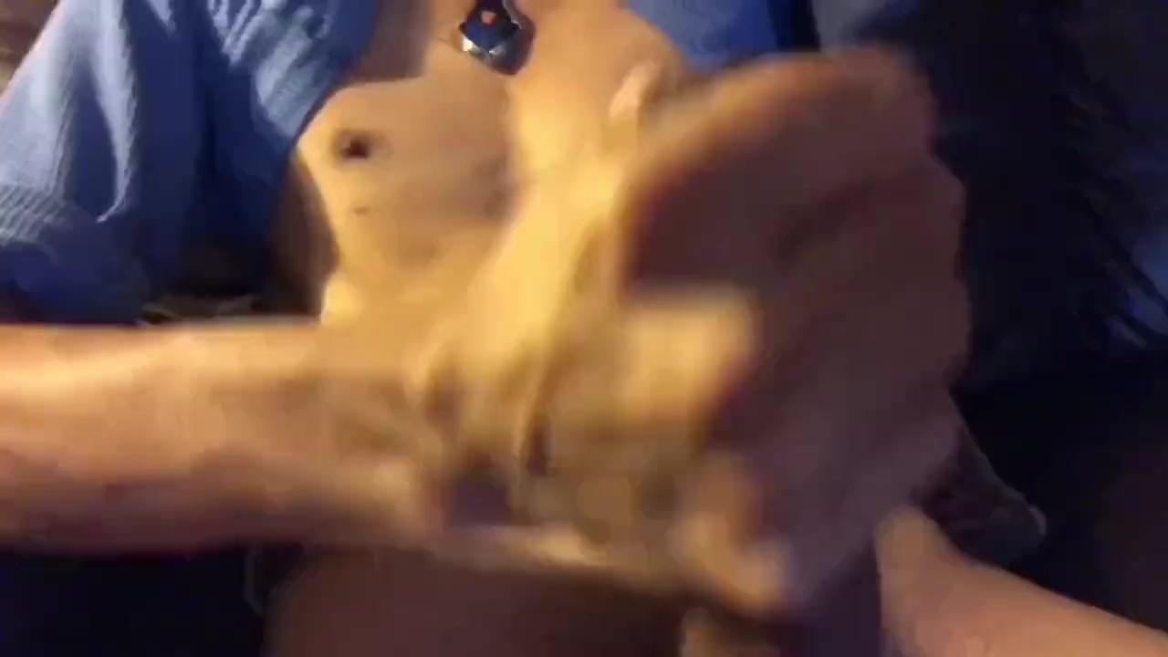 Gay Guy Strokes and Busts in Intense Session