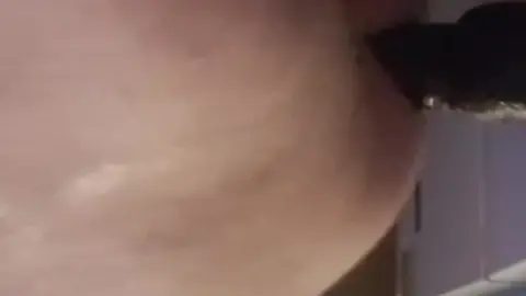 Bareback Dildo Ride with Big Black Cock