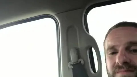 Naked Guy Flashes Trucker, Strokes in Car