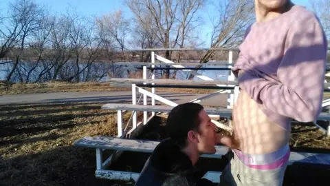 Boyfriend Gives Blowjob After Public Peeing