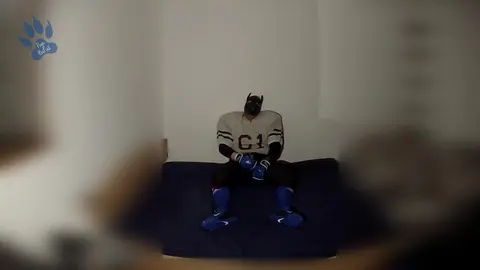 Jock Wanks in Football Gear
