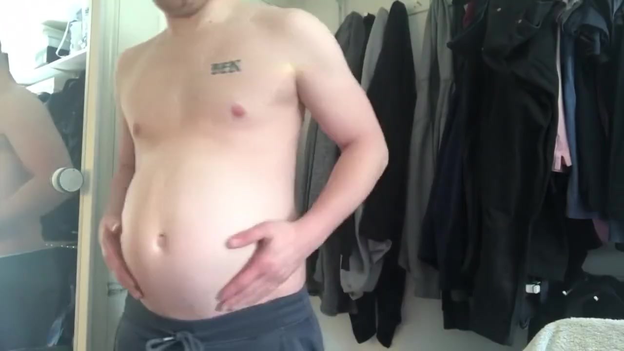 Hairy Guy Fucks Himself in Boxers